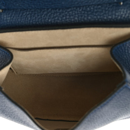 Chloe Grained Lambskin Mini Drew Shoulder Bag Royal Navy 7 of 10