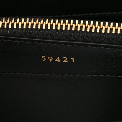 Celine Satinated Calfskin Small 16 Top Handle Bag Black 8 of 11