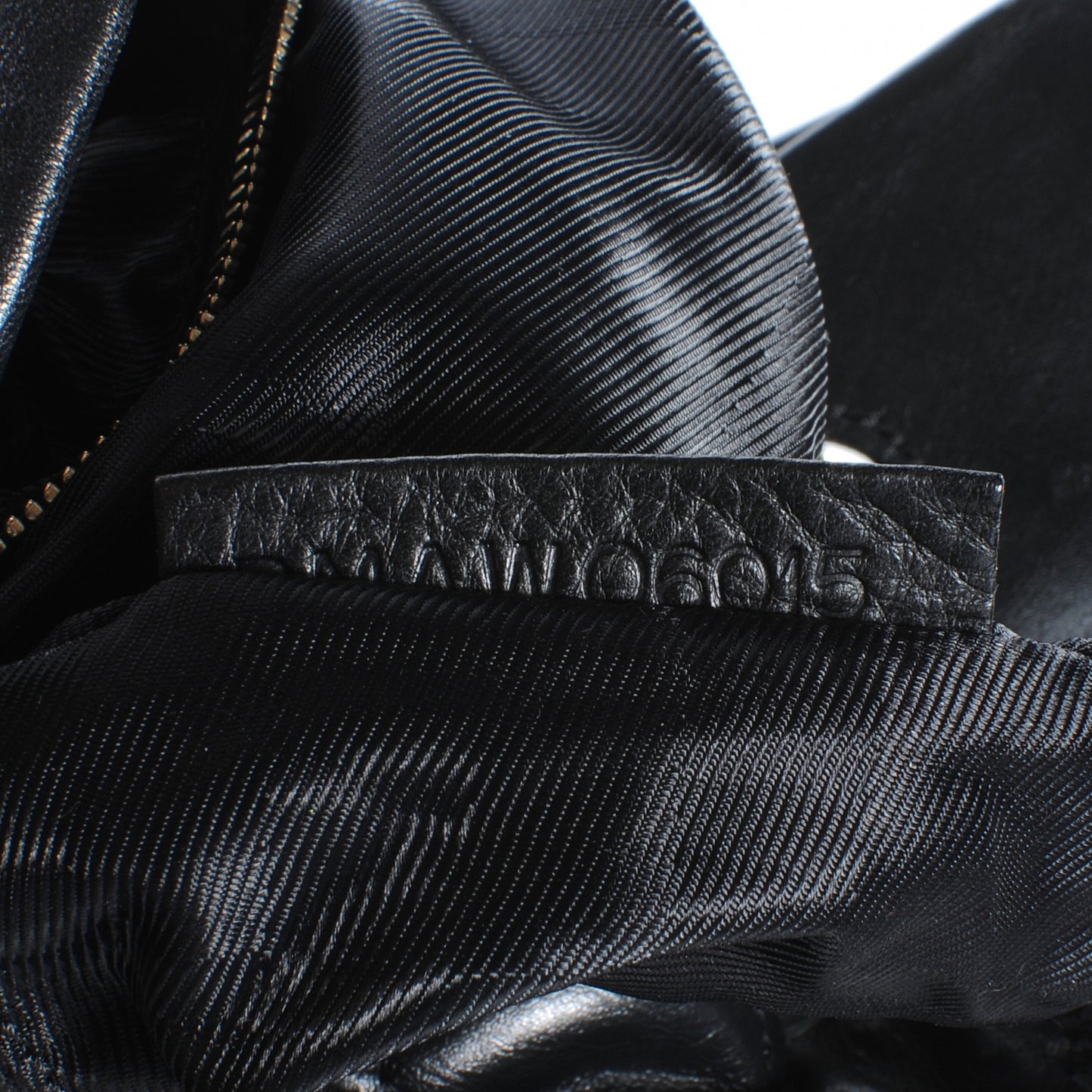 Leather Quilted Shoulder Bag Black