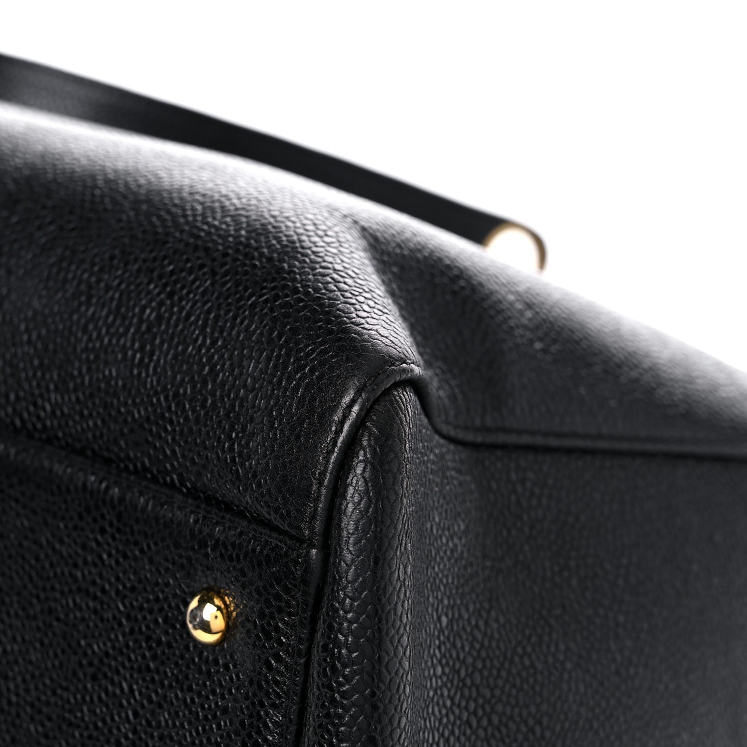 Chanel Caviar Large CC Shoulder Bag Black 10 of 18