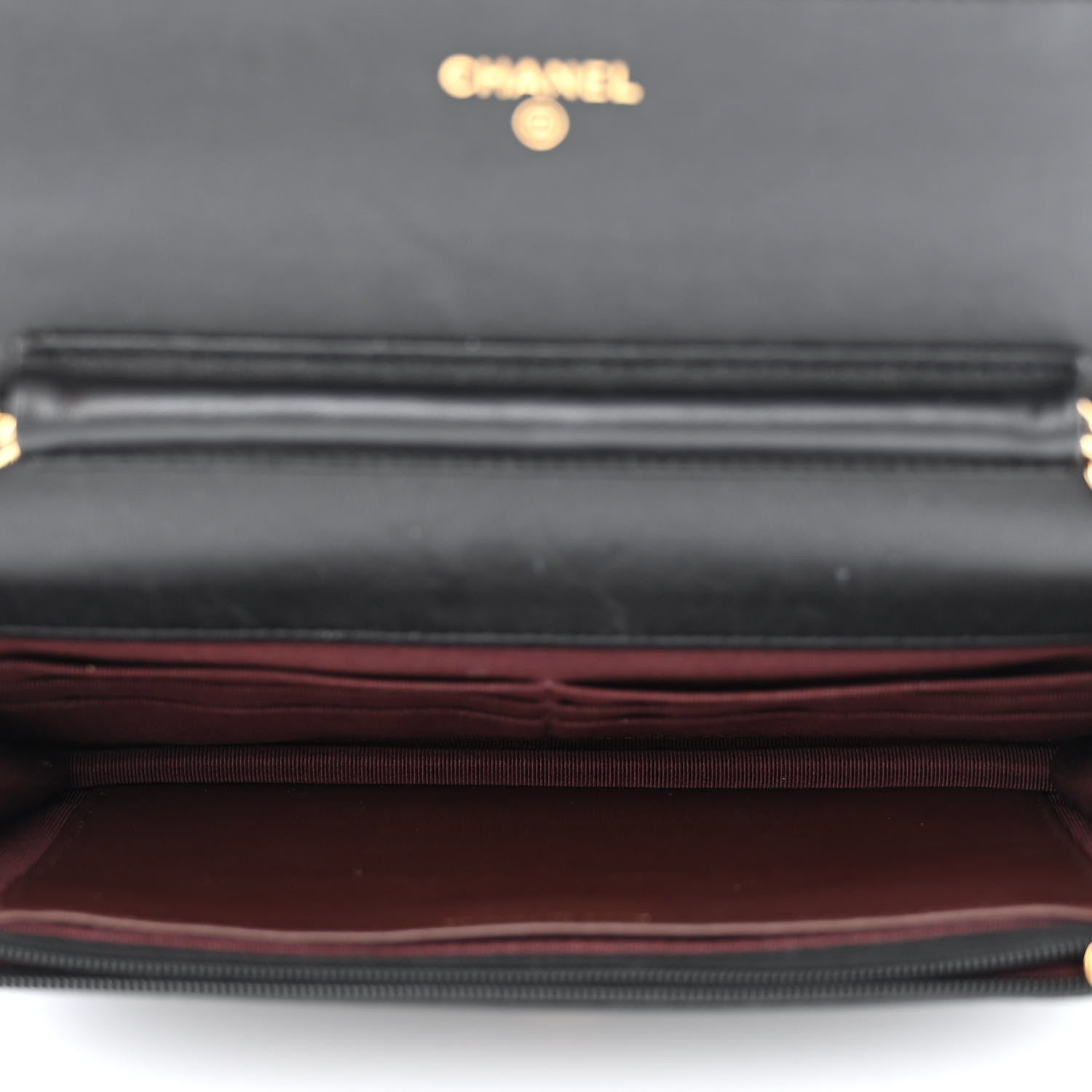 Chanel Lambskin Quilted Wallet On Chain WOC Black 5 of 12