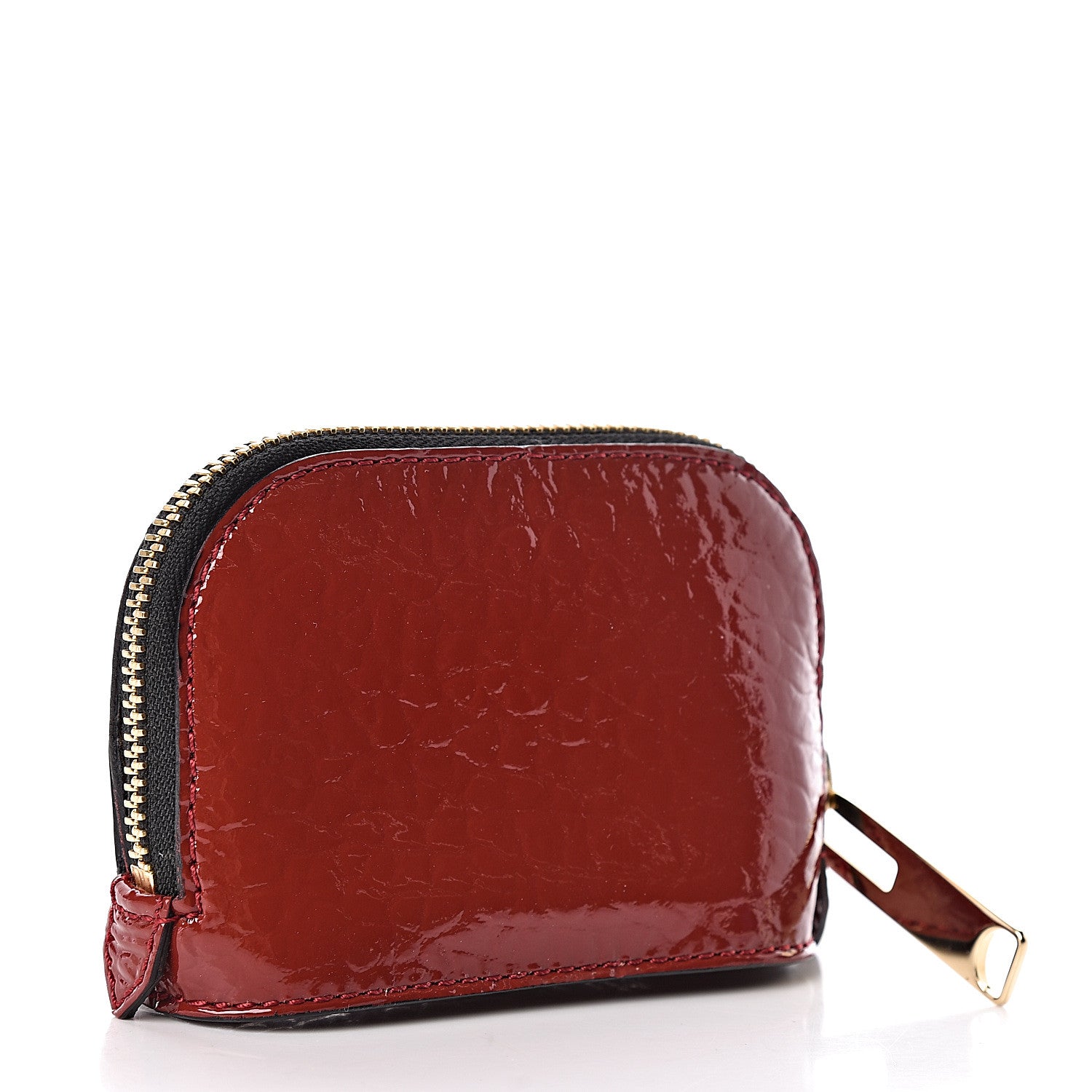 Burberry Heritage Patent Grain Extra Mini Bow Harrogate Coin Purse Military Red 3 of 7