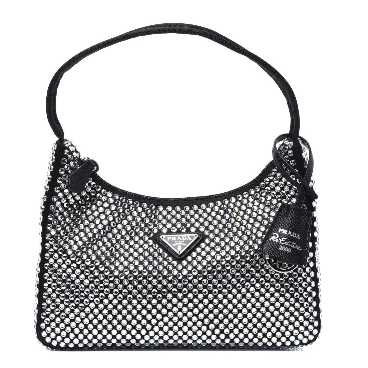 Satin Crystal Mini Re-Edition 2000 Bag Cristal