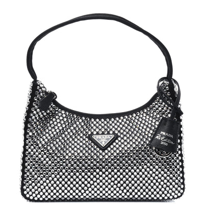 Prada Satin Crystal Mini Re-Edition 2000 Bag Cristal 1 of 12