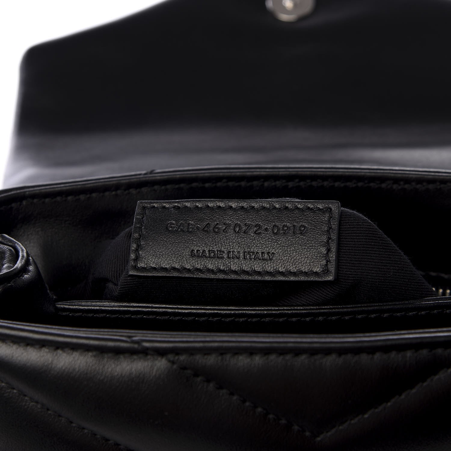 Saint Laurent Calfskin Y Quilted Monogram Toy Loulou Crossbody Bag Black 9 of 11