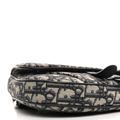 Christian Dior Oblique Mens Mini Saddle Bag Blue 9 of 11