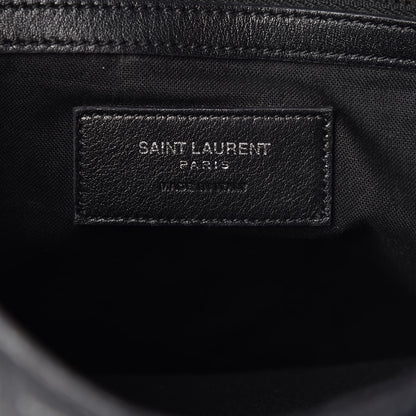 Saint Laurent Crocodile Embossed Lambskin Festival Backpack Black 6 of 12
