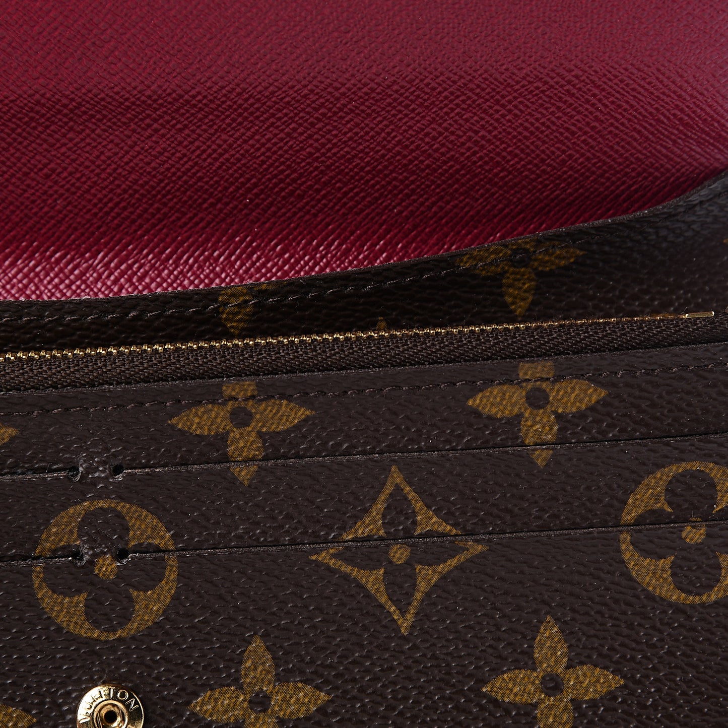 Monogram Emilie Wallet Fuchsia