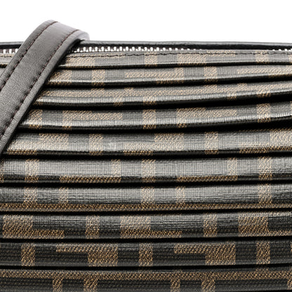 Fendi Glazed Fabric FF Pleated Candy Bag Brown 8 of 10