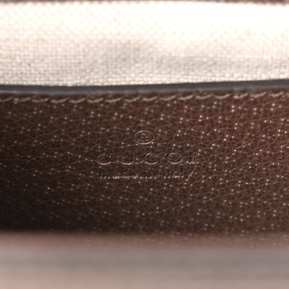 Gucci GG Supreme Monogram Textured Dollar Calfskin Web Mini Ophidia ...