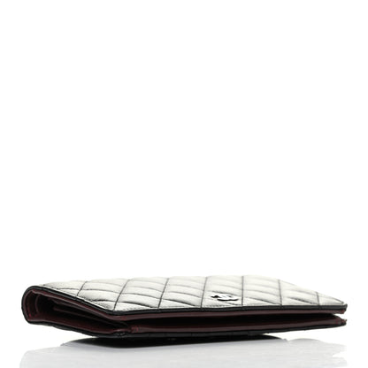 Chanel Lambskin Quilted Yen Wallet Black 3 of 6