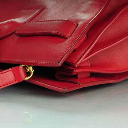 Saint Laurent Calfskin Small Sac De Jour Lipstick Red 5 of 20