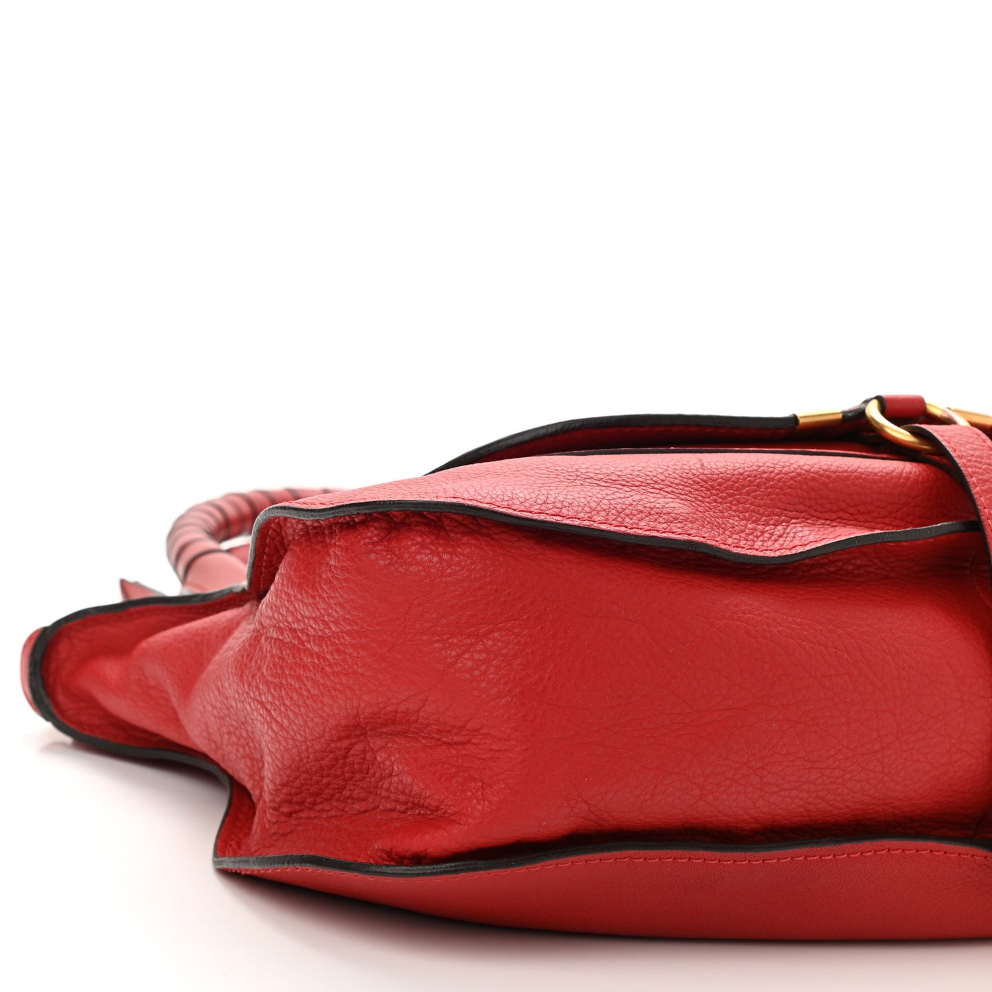 Calfskin Medium Marcie Satchel Red