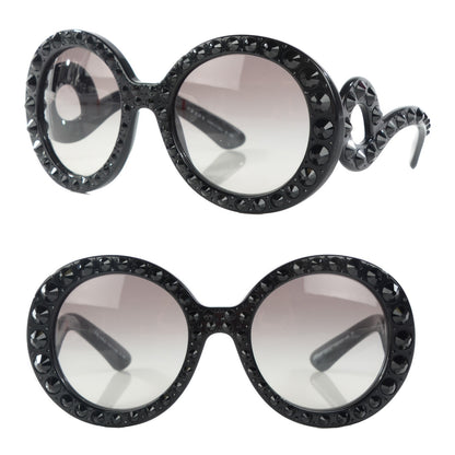 Prada Crystal Baroque Sunglasses SPR 31P Black 1 of 5