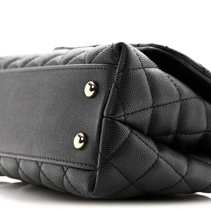 Chanel Caviar Quilted Mini Coco Handle Flap Black 10 of 11