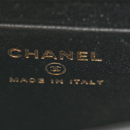 Chanel Lambskin Enamel Quilted Mini Top Handle Flap Black 6 of 11