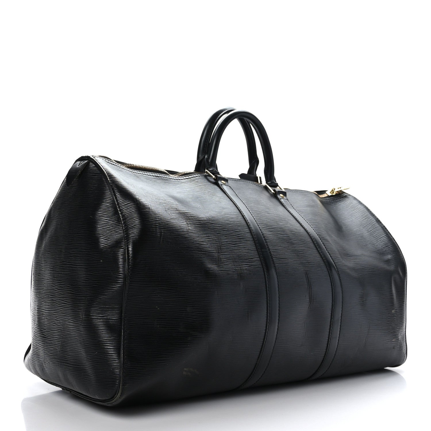 Louis Vuitton Epi Keepall 55 Black 3 of 14