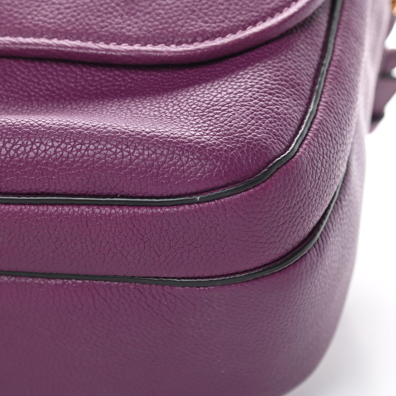Marc Jacobs Calfskin Interlock Courier Messenger Purple 14 of 14