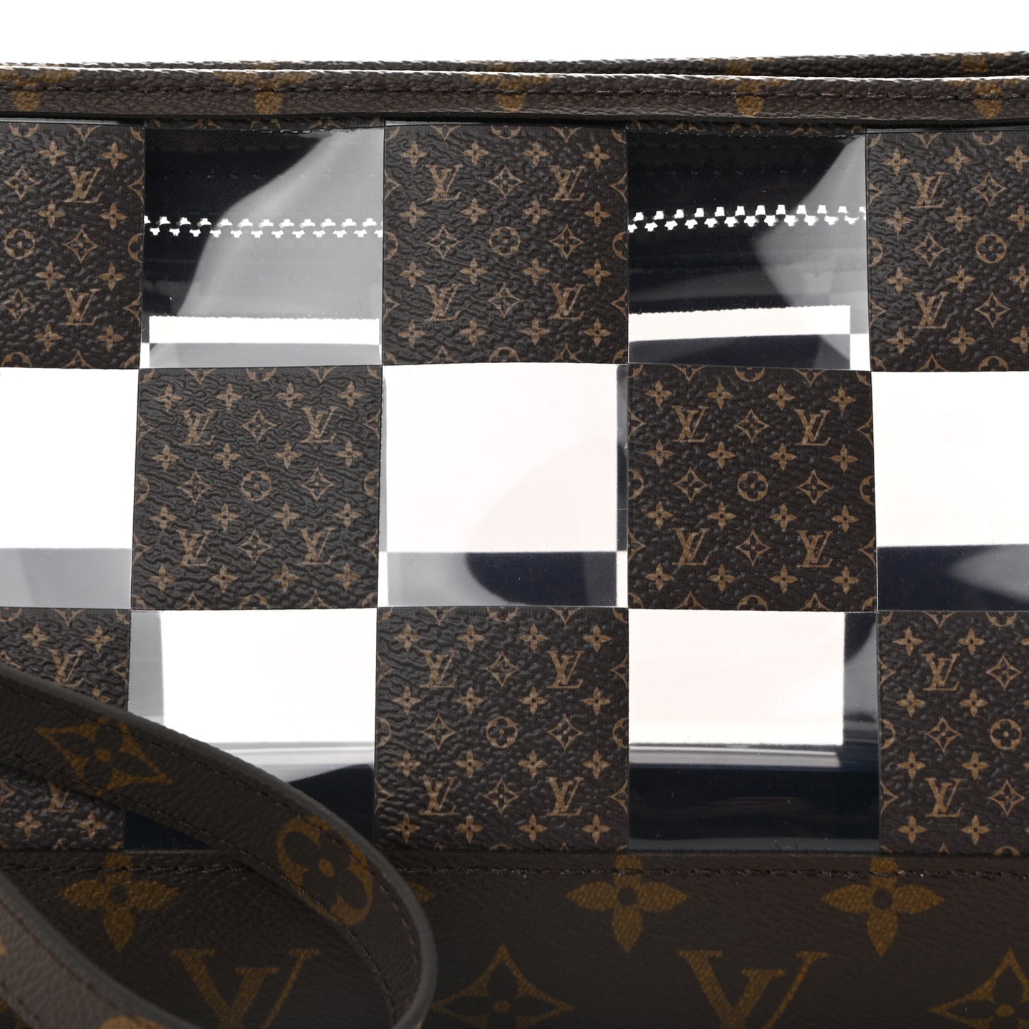 PVC Monogram Chess Standing Pouch