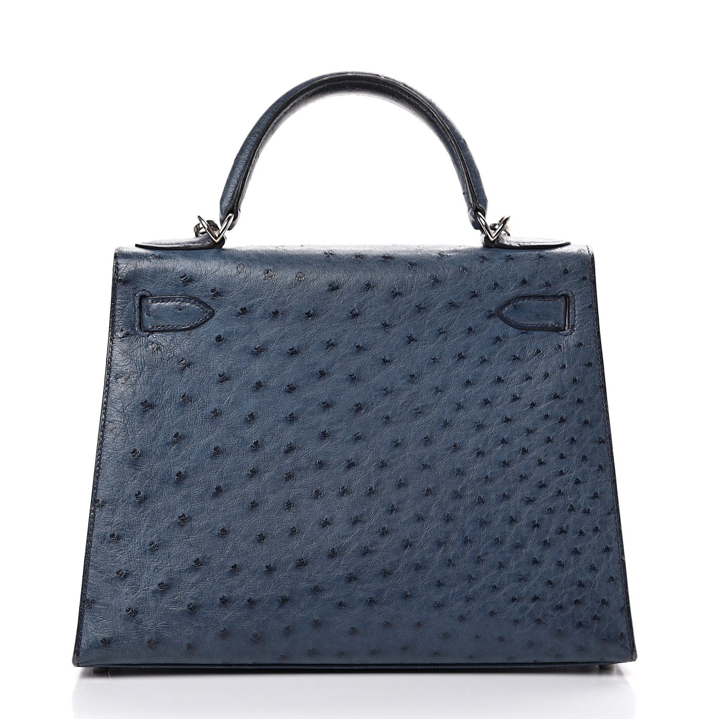 Ostrich Kelly Sellier 28 Bleu Roi