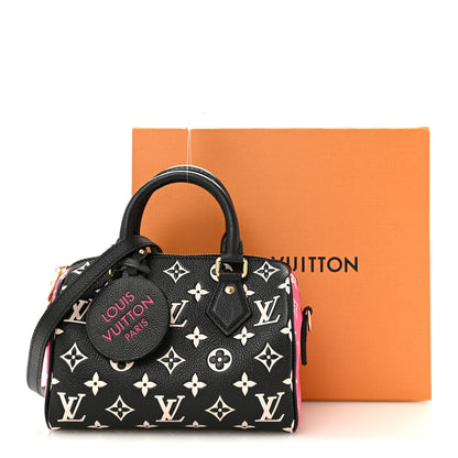 Louis Vuitton Empreinte Monogram Spring in the City Speedy Bandouliere 20 Black White Pink 10 of 10