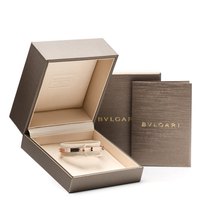 Bulgari 18K Rose Gold Narrow B.Zero1 Bangle Bracelet S 7 of 7