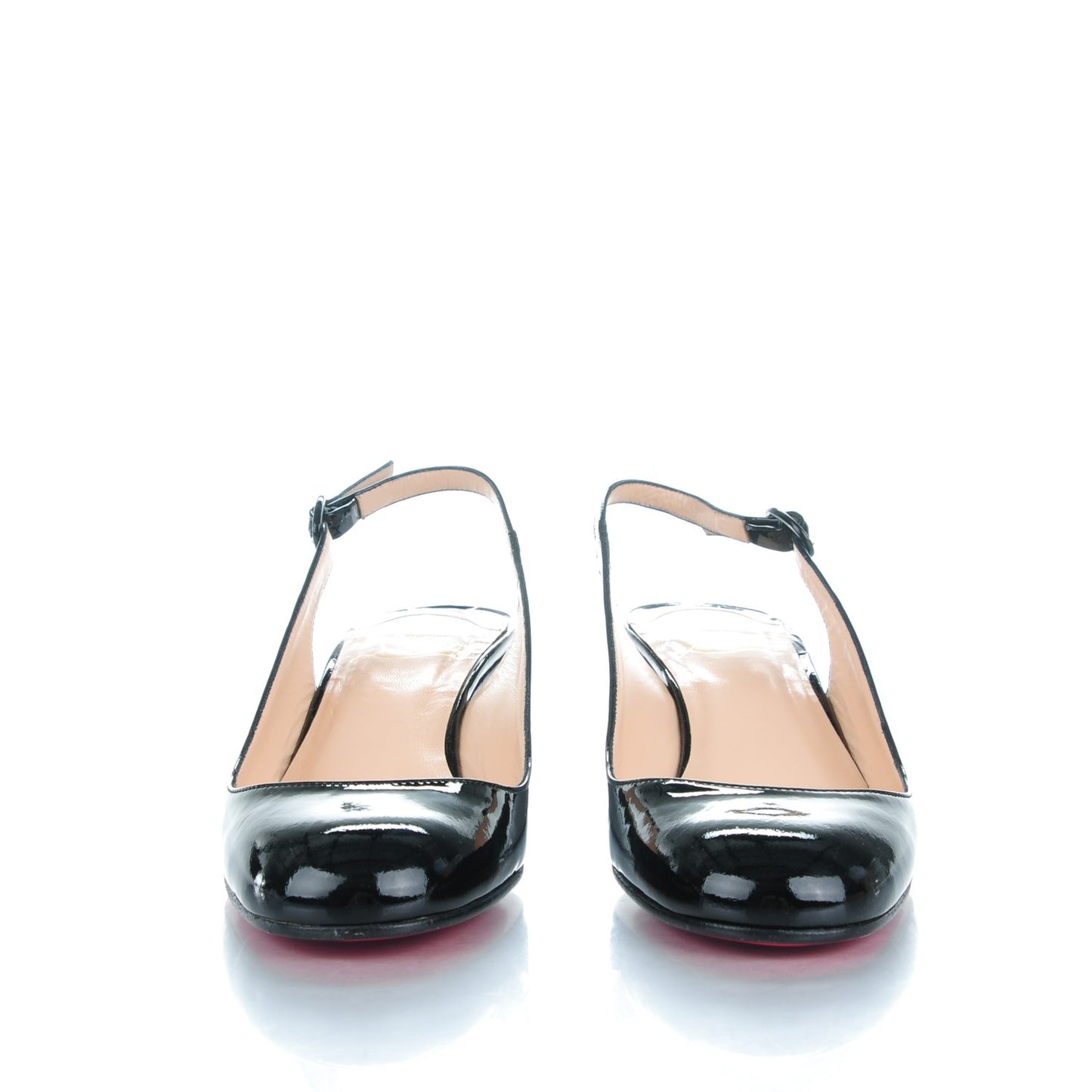 Patent Cynthia Sling Back Wedges 39 Black
