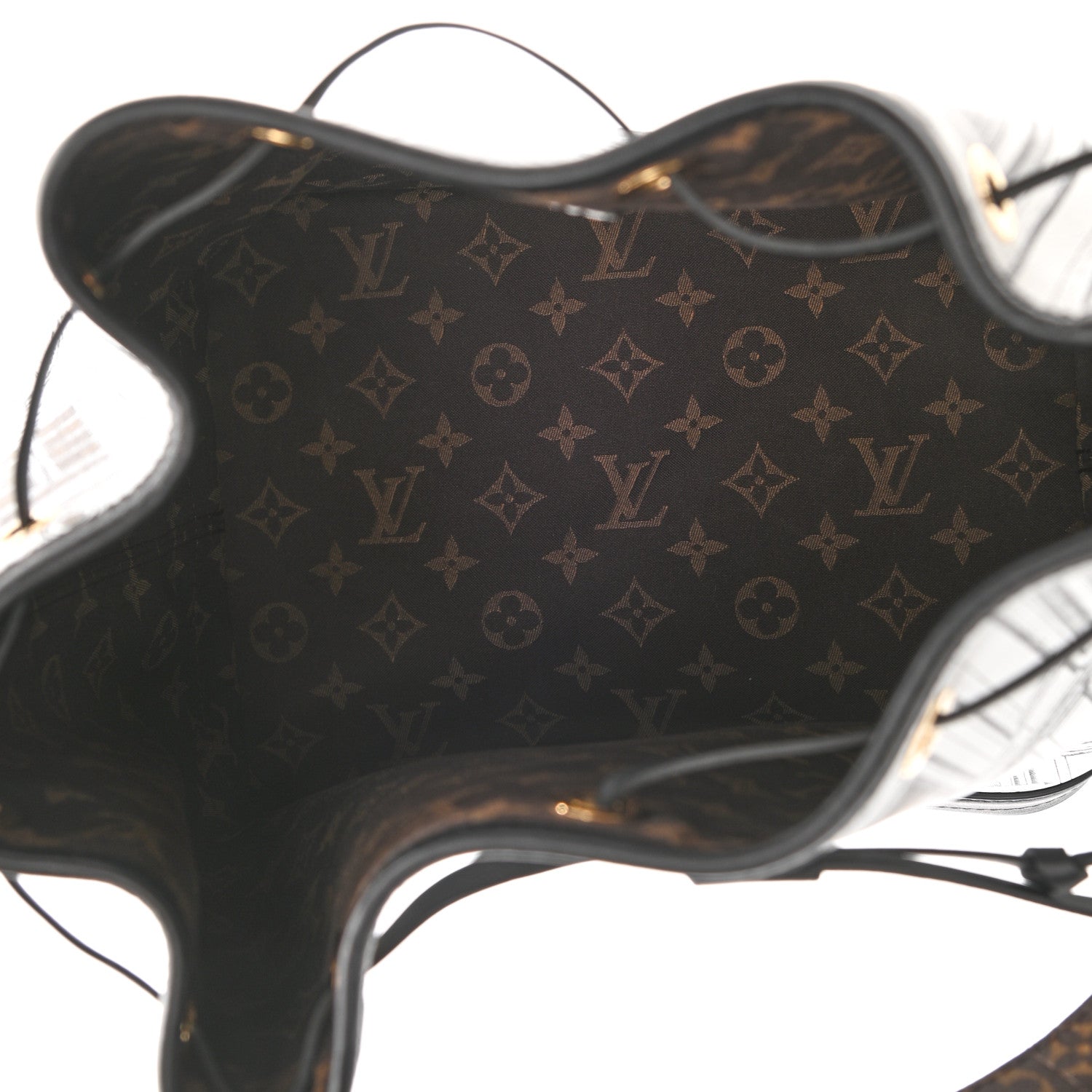Louis Vuitton X FORNASETTI Calfskin Architettura Noe MM Black White 5 of 7