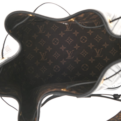 Louis Vuitton X FORNASETTI Calfskin Architettura Noe MM Black White 5 of 7