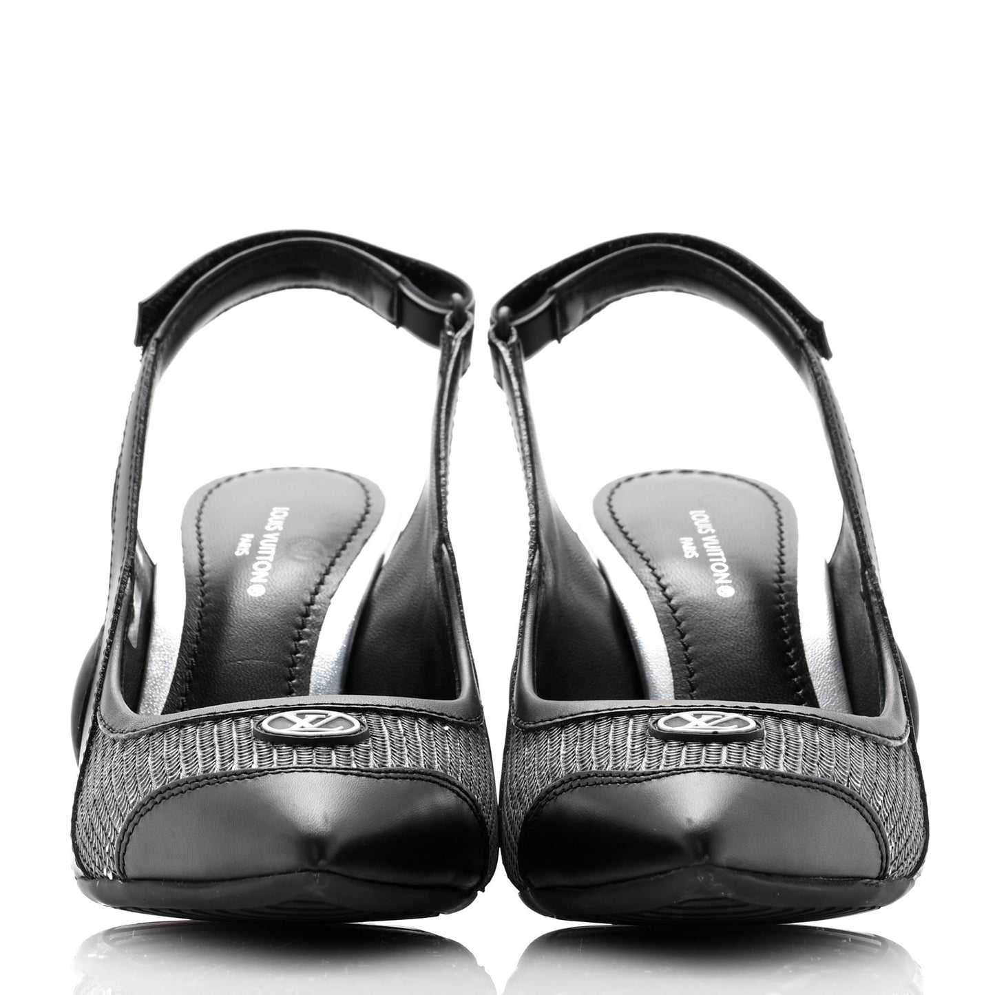 Calfskin Sequin Archlight Slingback Pumps 35 Black