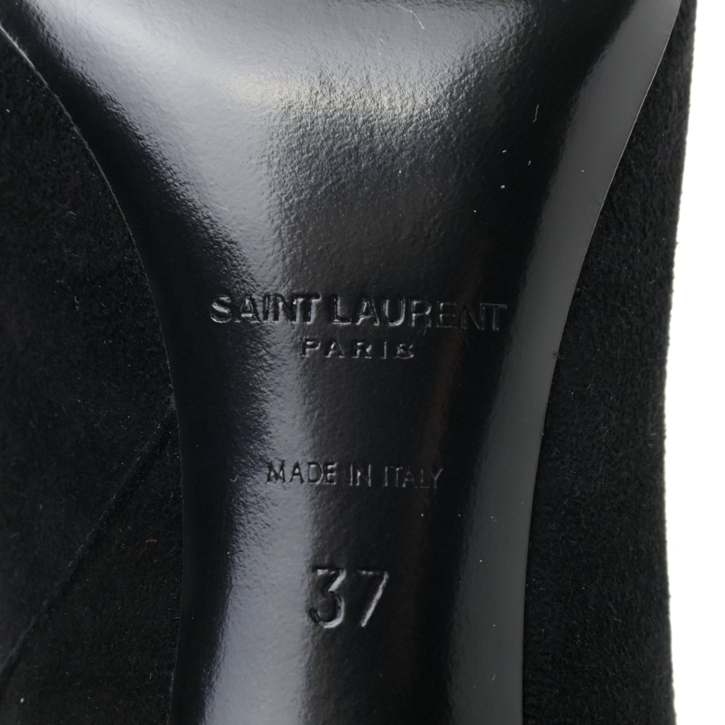 Suede Loulou Ankle Zip Boot 37 Black