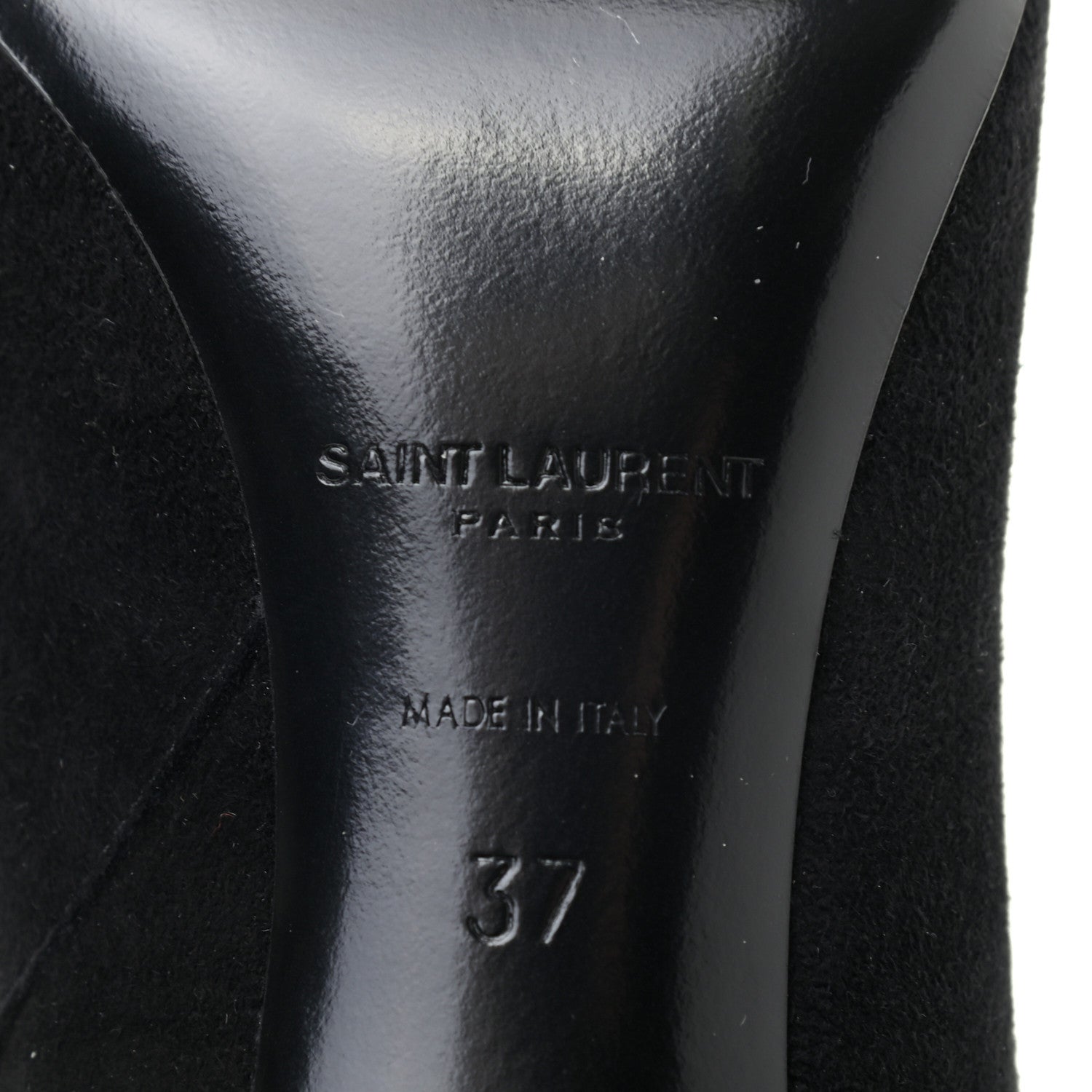 Saint Laurent Suede Loulou Ankle Zip Boot 37 Black 7 of 8