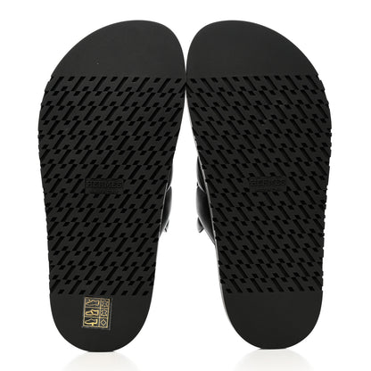 Hermes Nappa Extra Sandals 36 Black 5 of 9