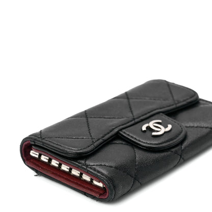 Chanel Lambskin Quilted 6 Key Holder Black 11 of 13