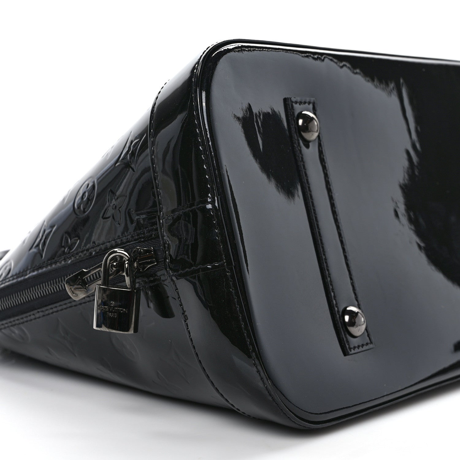 Louis Vuitton Vernis Alma GM Noir Magnetique 8 of 11