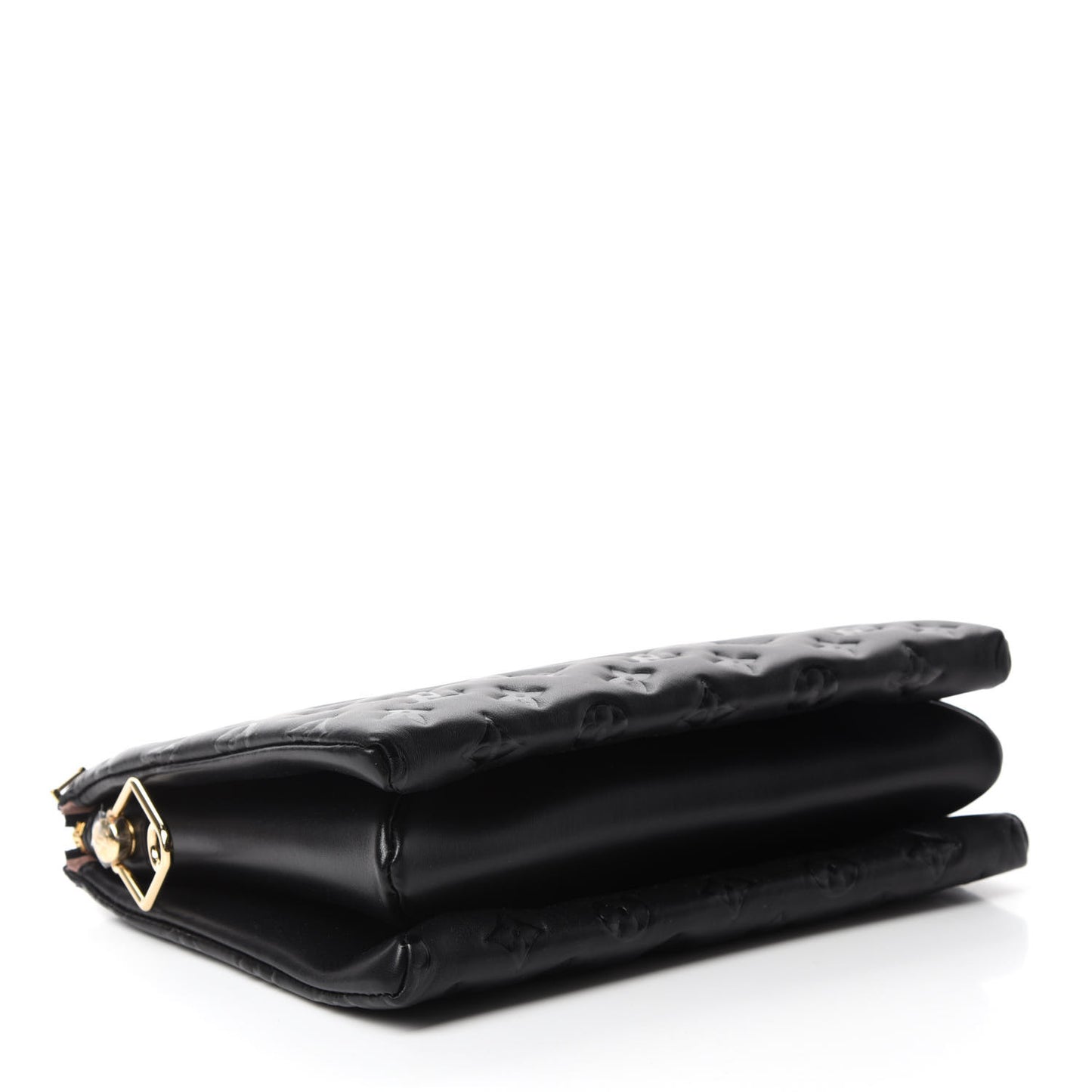 Lambskin Embossed Monogram Coussin PM Black
