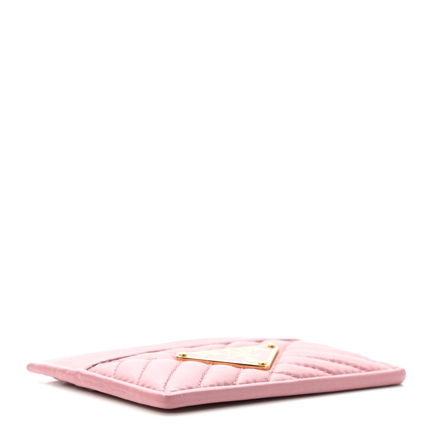 Nappa Impunture Logo Card Holder Rosa
