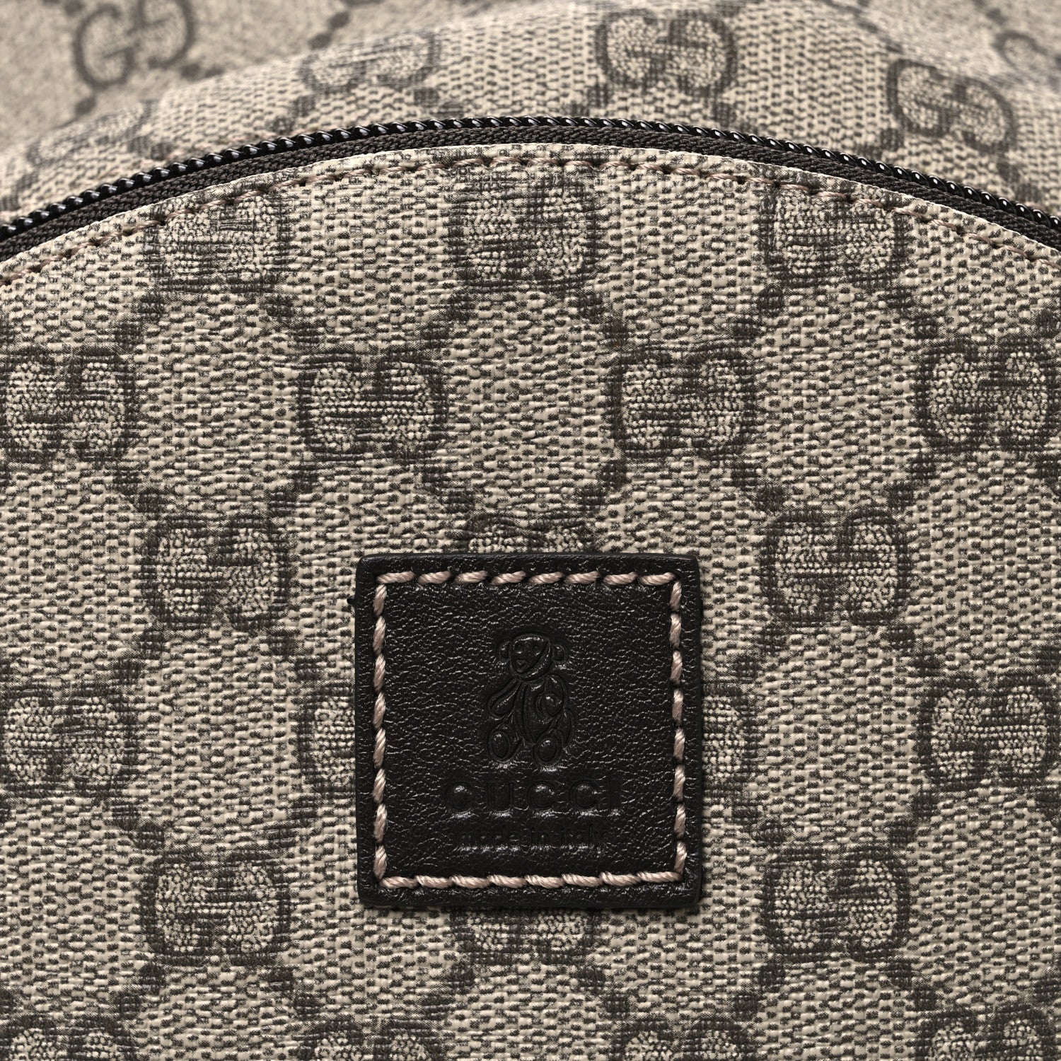 Gucci GG Supreme Monogram Margaux Calfskin Childrens Day Backpack Beige Ebony Cocoa Dark Chocolate 8 of 10