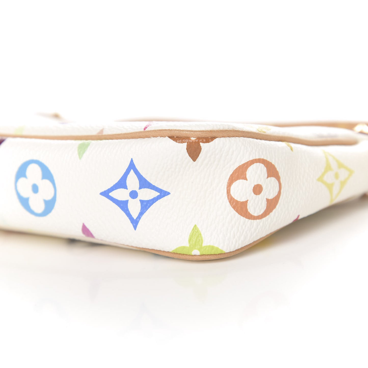 Monogram Multicolor Pochette Accessories White