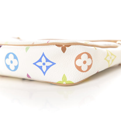 Louis Vuitton Monogram Multicolor Pochette Accessories White 9 of 11