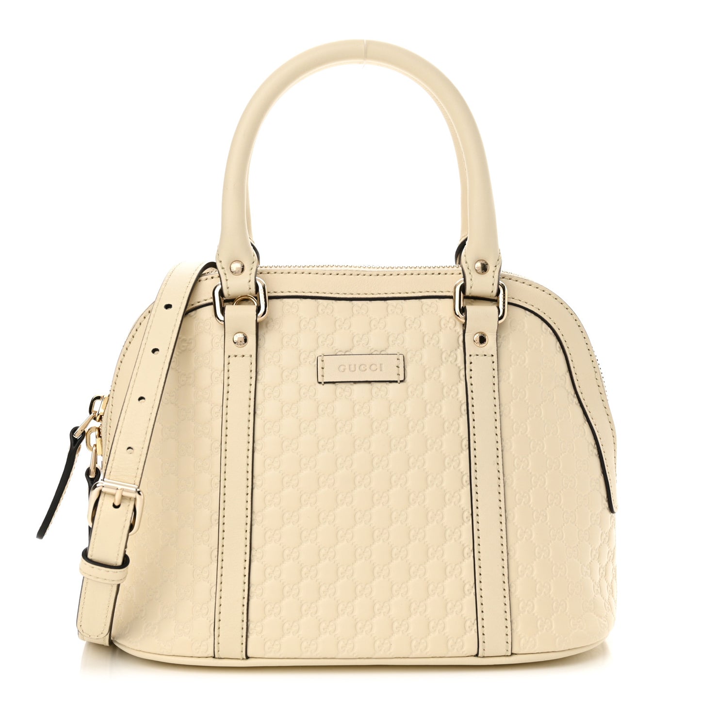 Soft Microguccissima Mini Dome Bag Ivoire