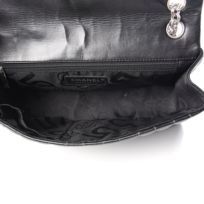Chanel Lambskin Vertical Quilted Medium Single Flap Black 4 of 9