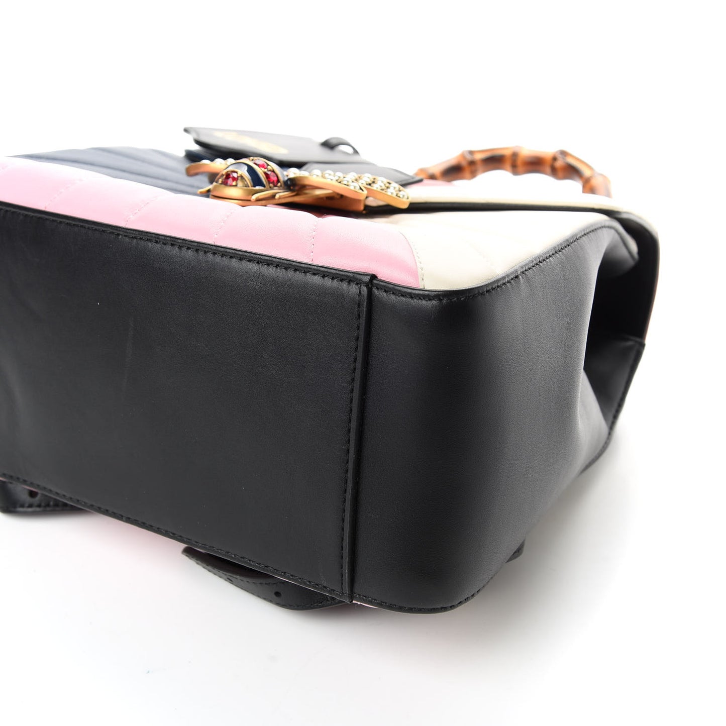 Calfskin Bamboo Trapuntata Queen Margaret Backpack Blue Agata Hibiscus Red Mystic White Sugar Pink