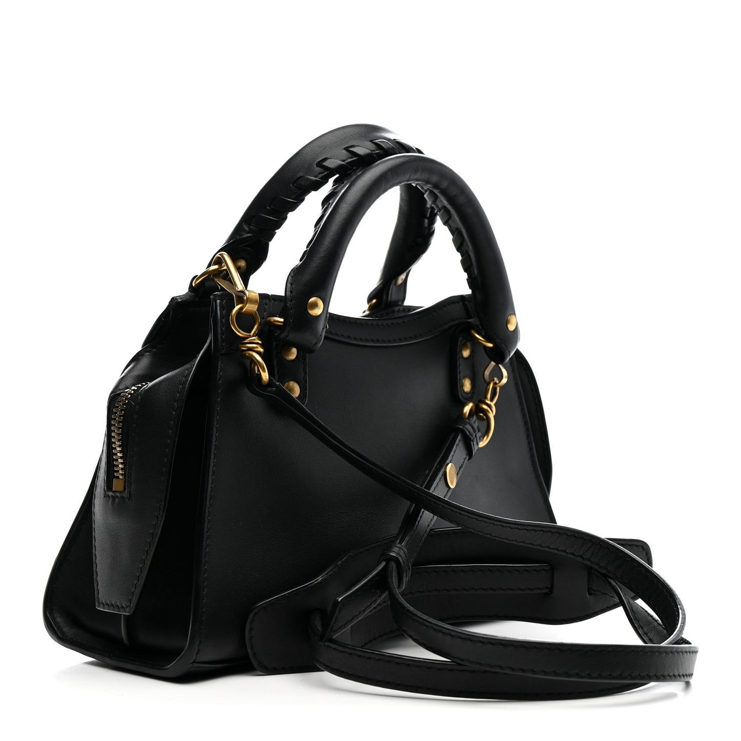 Smooth Calfskin Neo Classic Gold Hardware Mini City Black