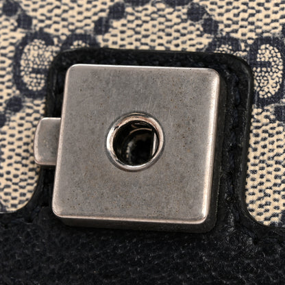 Gucci GG Supreme Monogram Textured Dollar Calfskin Small Rectangular Dionysus Shoulder Bag Beige Blue 13 of 13
