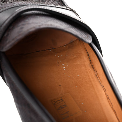 Gucci Diamante Calfskin Mens Driver Loafers 9 Brown 11 of 12