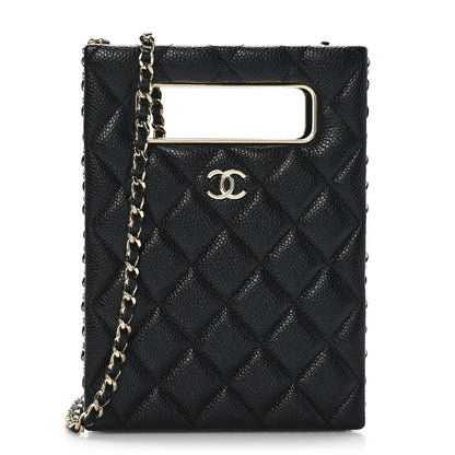 Chanel Caviar Quilted Evening Box Bag Black 1 of 8