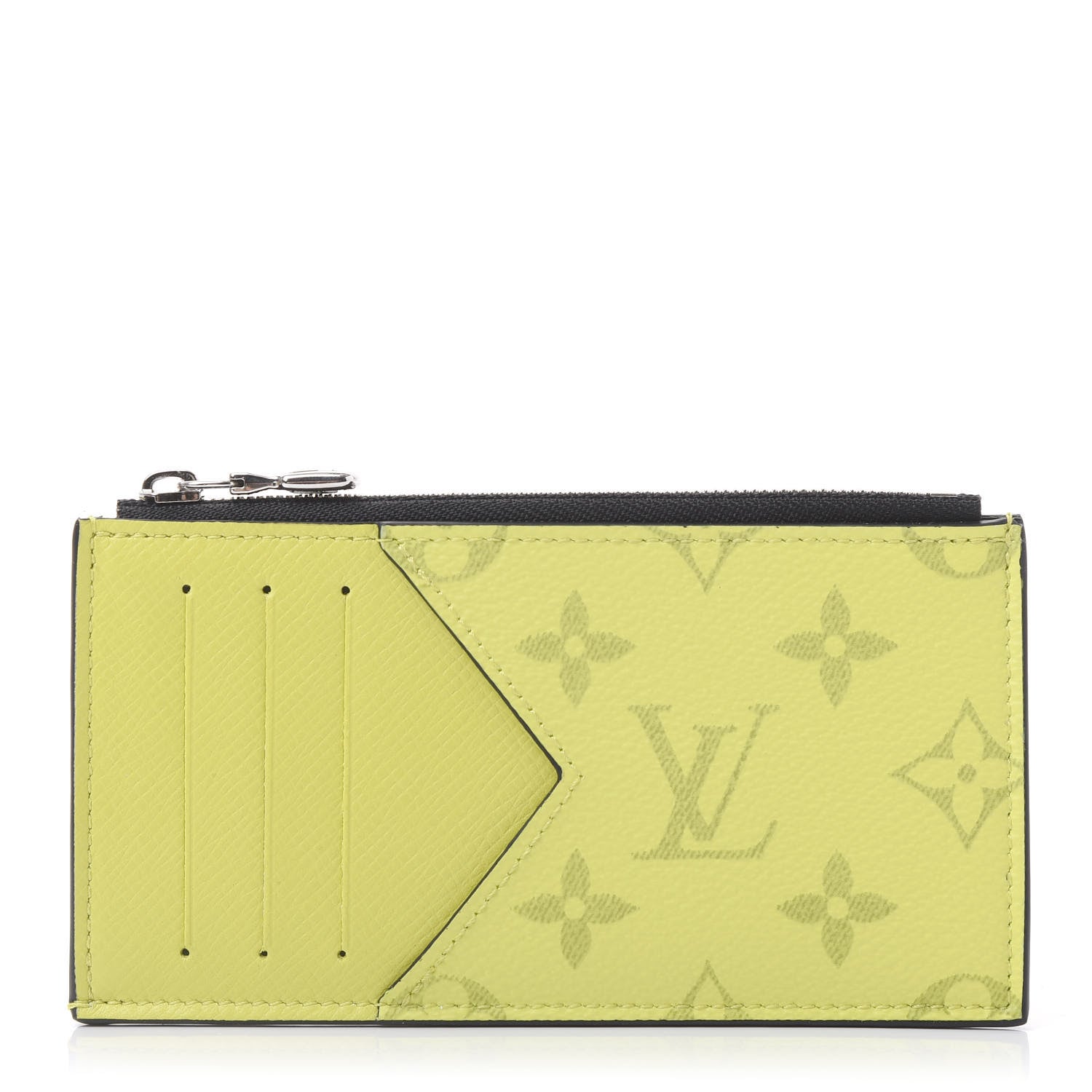 Louis Vuitton Monogram Taiga Coin Card Holder Yellow 1 of 10