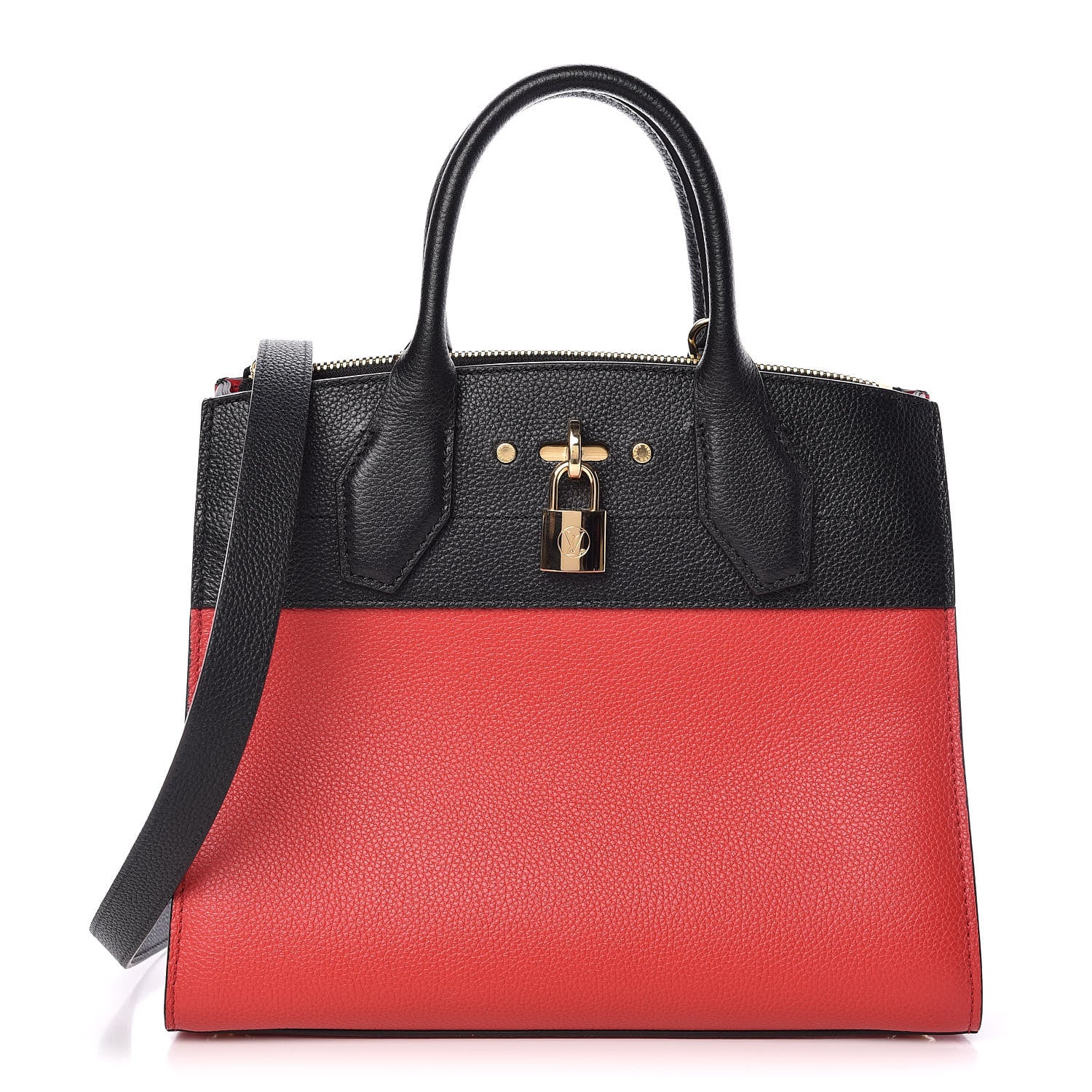 Louis Vuitton Taurillon City Steamer PM Black Rouge 1 of 8