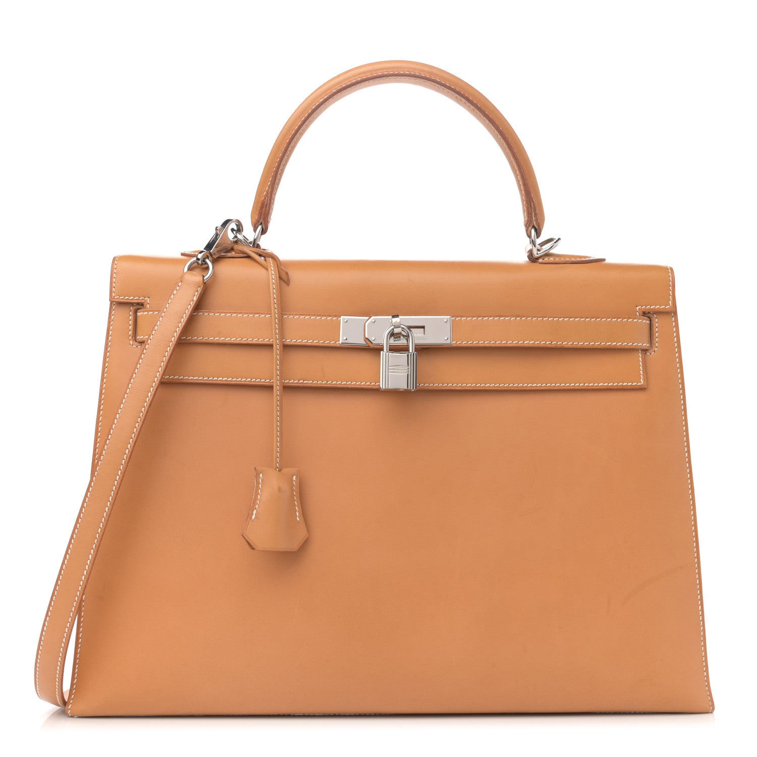 Hermes Vache Natural Kelly Sellier 35 1 of 16